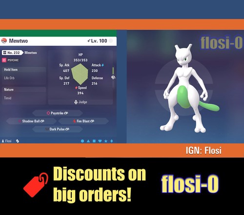 6iv shiny mewtwo attaccante - 6iv, (attaccante
